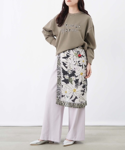 LUCA/LADY LUCK LUCA(ルカ/レディラックルカ)の「LC/LLL ライトダンボールビーズ+刺繍ロゴプルオーバー(Tシャツ/カットソー・レディース・カーキ/ブラック/オフホワイト・FREE)」の8枚目の写真