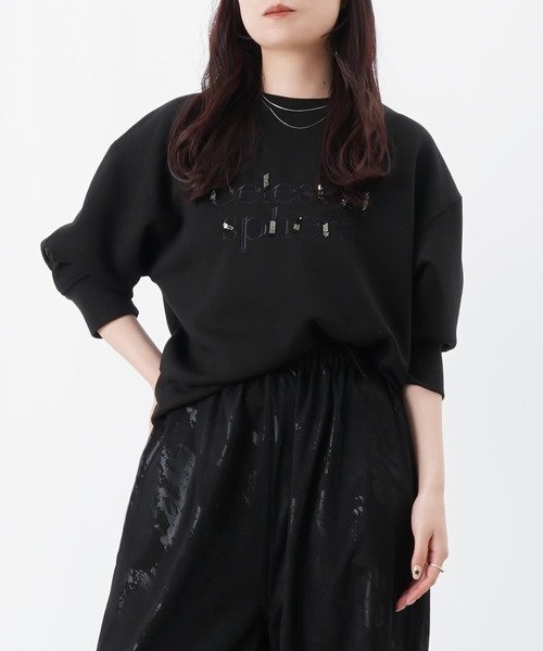 LUCA/LADY LUCK LUCA(ルカ/レディラックルカ)の「LC/LLL ライトダンボールビーズ+刺繍ロゴプルオーバー(Tシャツ/カットソー・レディース・カーキ/ブラック/オフホワイト・FREE)」の18枚目の写真