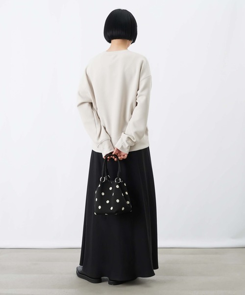 LUCA/LADY LUCK LUCA(ルカ/レディラックルカ)の「LC/LLL ライトダンボールビーズ+刺繍ロゴプルオーバー(Tシャツ/カットソー・レディース・カーキ/ブラック/オフホワイト・FREE)」の13枚目の写真