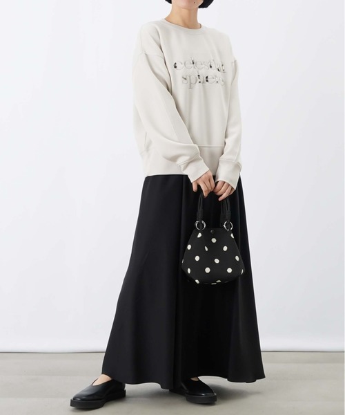 LUCA/LADY LUCK LUCA(ルカ/レディラックルカ)の「LC/LLL ライトダンボールビーズ+刺繍ロゴプルオーバー(Tシャツ/カットソー・レディース・カーキ/ブラック/オフホワイト・FREE)」の15枚目の写真