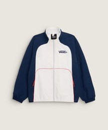 VANS（バンズ）の「PITCH TO STREET ウーブントラックジャケット / TDC WOVEN TRACK JACKET BLANC D VN000X6DJVY1（その他アウター）」