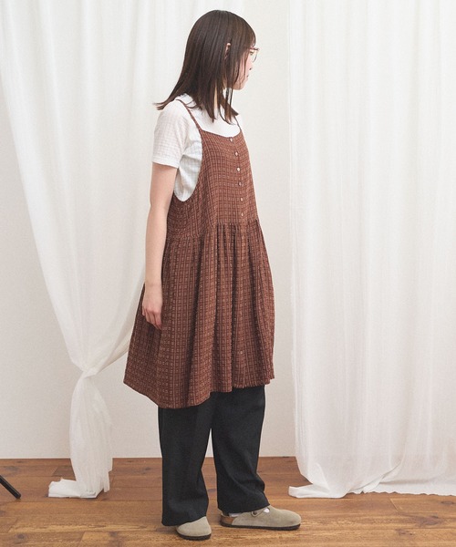 fig Ｌondon（フィグロンドン）の「Kate mini dress（ワンピース・レディース・ブラウン・FREE）」の4枚目の写真