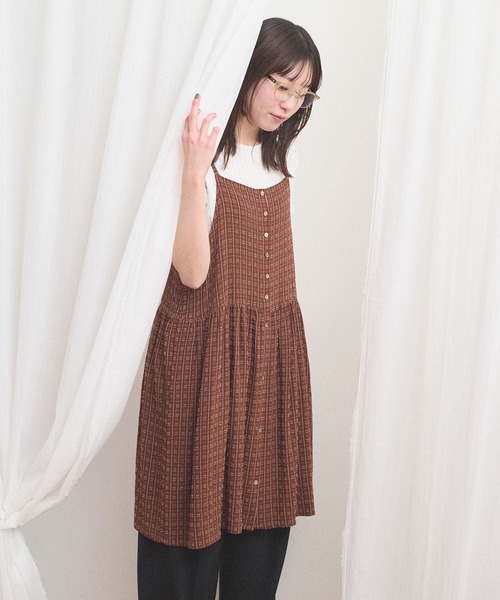 fig Ｌondon（フィグロンドン）の「Kate mini dress（ワンピース・レディース・ブラウン・FREE）」の8枚目の写真