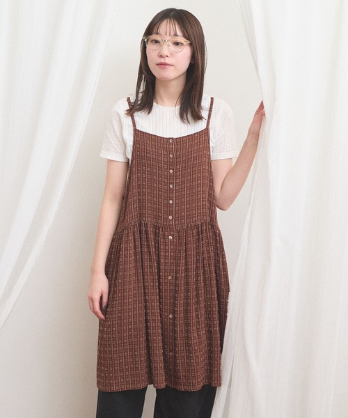 fig Ｌondon（フィグロンドン）の「Kate mini dress（ワンピース・レディース・ブラウン・FREE）」の10枚目の写真