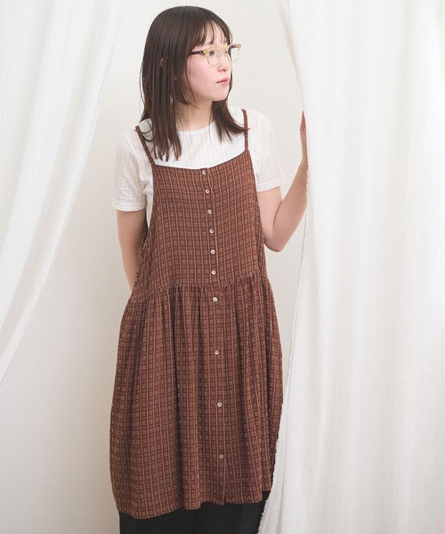 fig Ｌondon（フィグロンドン）の「Kate mini dress（ワンピース・レディース・ブラウン・FREE）」の11枚目の写真