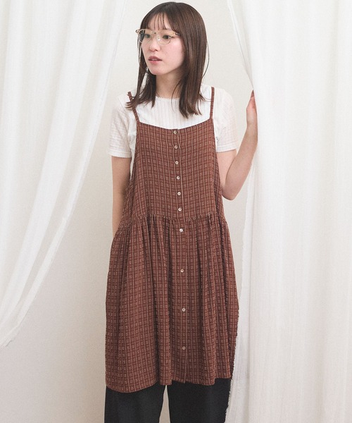 fig Ｌondon（フィグロンドン）の「Kate mini dress（ワンピース・レディース・ブラウン・FREE）」の12枚目の写真