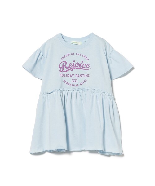 BEAMS mini(ビームスミニ)の「プリント ギャザー チュニック (90~140cm)キッズ カジュアル プチプラ 人気(ワンピース・キッズ・サックスブルー/イエロー系その他3・90/100/110/120/130/140)」の2枚目の写真