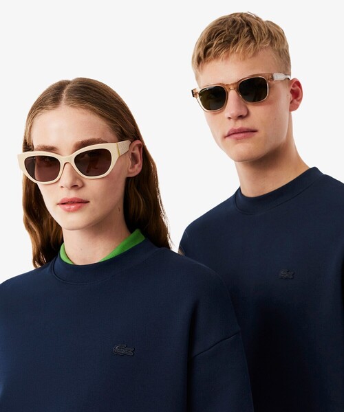 LACOSTE(ラコステ)の「サスティナブル 裏パイル ドロップショルダー半袖スウェット(スウェット・メンズ・オフホワイト/ブラウン/ネイビー・L/M/S/XS)」の7枚目の写真