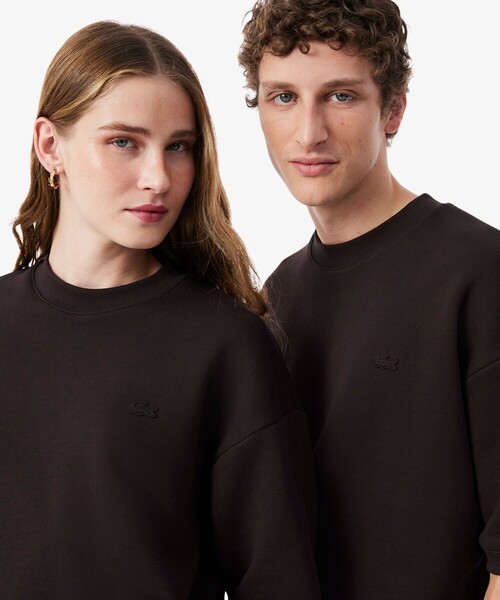 LACOSTE(ラコステ)の「サスティナブル 裏パイル ドロップショルダー半袖スウェット(スウェット・メンズ・オフホワイト/ブラウン/ネイビー・L/M/S/XS)」の10枚目の写真