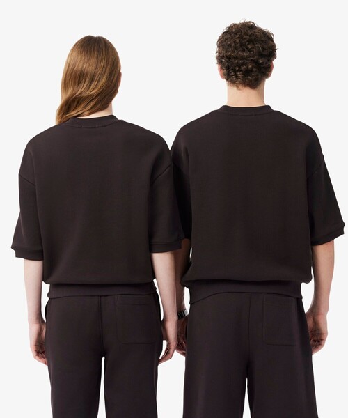 LACOSTE(ラコステ)の「サスティナブル 裏パイル ドロップショルダー半袖スウェット(スウェット・メンズ・オフホワイト/ブラウン/ネイビー・L/M/S/XS)」の11枚目の写真
