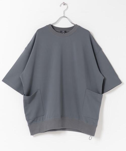 ITEMS URBANRESEARCH(アイテムズ アーバンリサーチ)の「サイドストレージ半袖ポンチTops(Tシャツ/カットソー・メンズ・ブラック/ダークグレー/ベージュ/カーキ・LARGE/MEDIUM)」の15枚目の写真