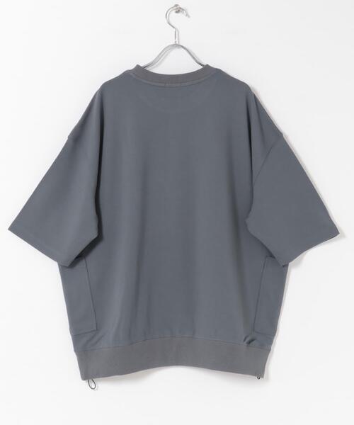 ITEMS URBANRESEARCH(アイテムズ アーバンリサーチ)の「サイドストレージ半袖ポンチTops(Tシャツ/カットソー・メンズ・ブラック/ダークグレー/ベージュ/カーキ・LARGE/MEDIUM)」の17枚目の写真