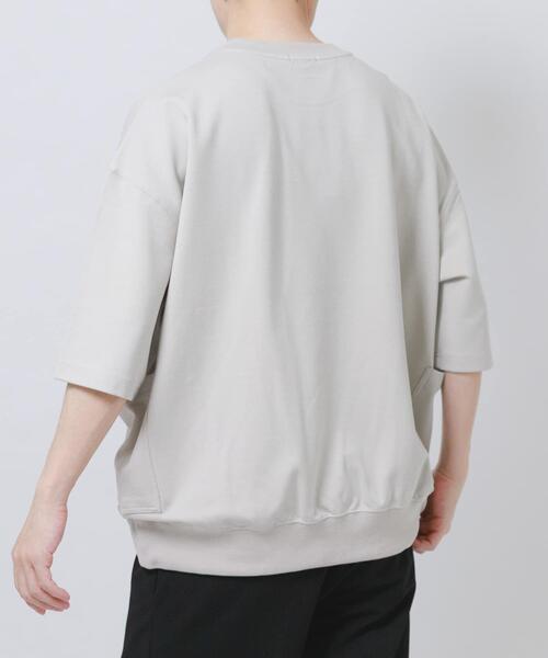 ITEMS URBANRESEARCH(アイテムズ アーバンリサーチ)の「サイドストレージ半袖ポンチTops(Tシャツ/カットソー・メンズ・ブラック/ダークグレー/ベージュ/カーキ・LARGE/MEDIUM)」の22枚目の写真