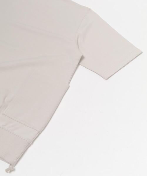 ITEMS URBANRESEARCH（アイテムズ アーバンリサーチ）の「サイドストレージ半袖ポンチTops（Tシャツ/カットソー・メンズ・ブラック/ダークグレー/ベージュ/カーキ・LARGE/MEDIUM）」の5枚目の写真