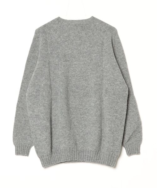 Harley of Scotland（ハーレーオブスコットランド）の「【T18】【Harley of Scotland/ハーレー オブ スコットランド】JUMBO SIZE JAPAN SPEC CREWNECK SWEATER（ニット/セーター・メンズ・オリーブ/グレー・42）」の3枚目の写真