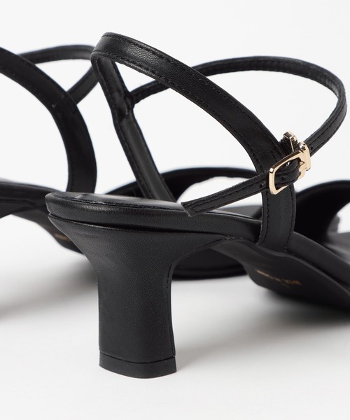 mysty woman(ミスティウーマン)の「リュクスラインヒールサンダル 664981(サンダル・レディース・ブラック/オフホワイト・MEDIUM/LARGE)」の10枚目の写真