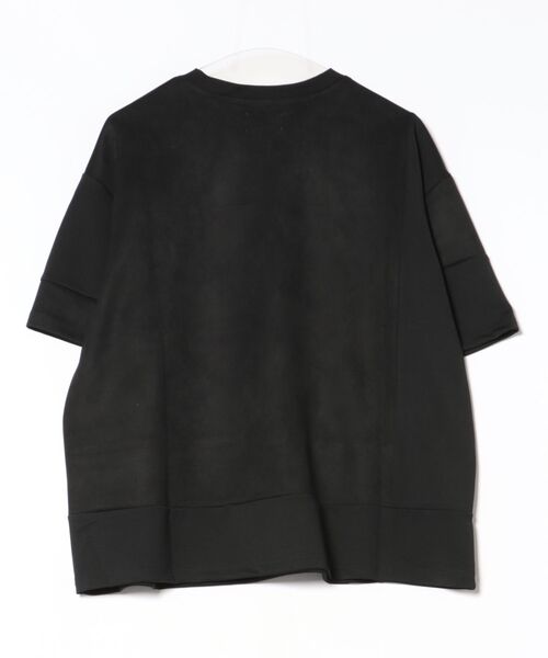 ATELANE(アテレーン)の「ATELANE /パッチワーク切替TEE(Tシャツ/カットソー・メンズ・ブラック/ホワイト・MEDIUM/LARGE)」の3枚目の写真
