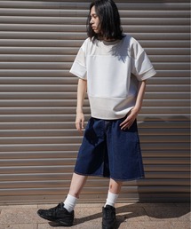 ATELANE /パッチワーク切替TEE