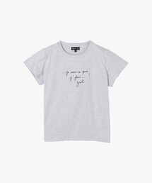 agnes b.（アニエスベー）の「メッセージ プリント オーガニックコットン 半袖 Tシャツ "...je sais ce que j' fais...! Zut"（Tシャツ/カットソー）」
