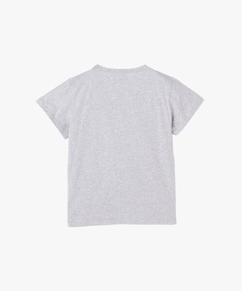 agnes b.（アニエスベー）の「メッセージ プリント オーガニックコットン 半袖 Tシャツ "...je sais ce que j' fais...! Zut"（Tシャツ/カットソー・レディース・グレー・3/2/1）」の2枚目の写真