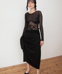 leinwande（ラインヴァンド）の「Blueberry Lace Top / ブルーベリーレーストップ（Tシャツ/カットソー）」