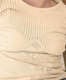 leinwande（ラインヴァンド）の「Blueberry Lace Top / ブルーベリーレーストップ（Tシャツ/カットソー）」