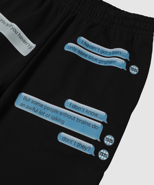 TSTS（ティーエスティーエス）の「TSTS EMOJI SWEATPANTS（スウェットパンツ・メンズ・ブラック・M）」の3枚目の写真