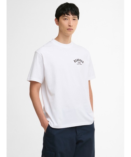 Barbour(バブアー)の「1946グラフィック オーバーサイズTシャツ(Tシャツ/カットソー・メンズ・ブラック/ホワイト・38/42/40/36)」の4枚目の写真