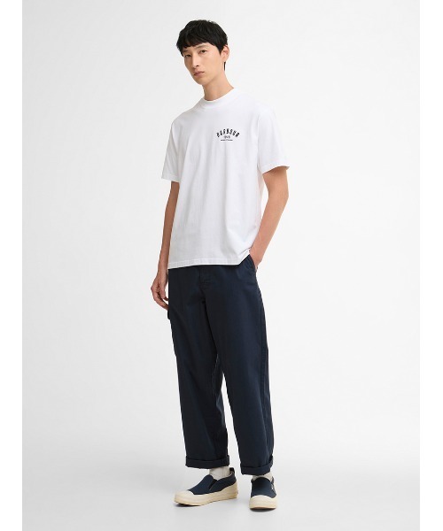 Barbour(バブアー)の「1946グラフィック オーバーサイズTシャツ(Tシャツ/カットソー・メンズ・ブラック/ホワイト・38/42/40/36)」の3枚目の写真