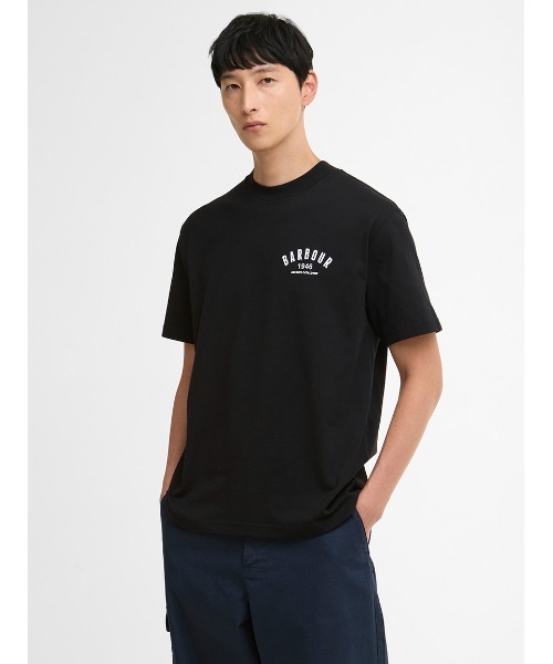Barbour(バブアー)の「1946グラフィック オーバーサイズTシャツ(Tシャツ/カットソー・メンズ・ブラック/ホワイト・38/42/40/36)」の9枚目の写真