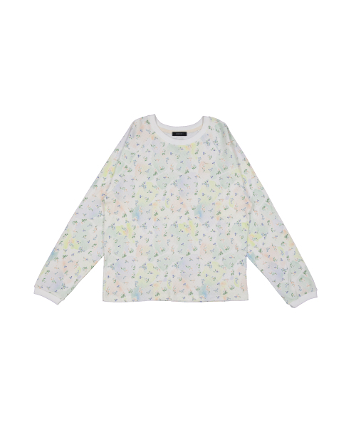 KOOKEESEE(クキシ)の「ソフトフラワーナグランT(クリーム)(Tシャツ/カットソー・レディース・その他・FREE)」の1枚目の写真
