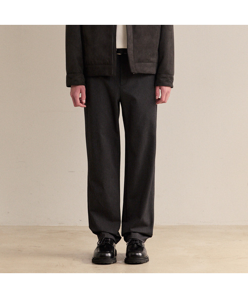MINDBRIDGE(マインドブリッジ)の「ストレートサイドバンディングパンツ - 2カラー(スラックス・メンズ・チャコール/ブラック・29/30/32/34/36/38)」の2枚目の写真