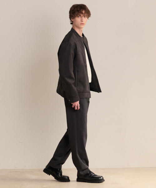 MINDBRIDGE(マインドブリッジ)の「ストレートサイドバンディングパンツ - 2カラー(スラックス・メンズ・チャコール/ブラック・29/30/32/34/36/38)」の3枚目の写真