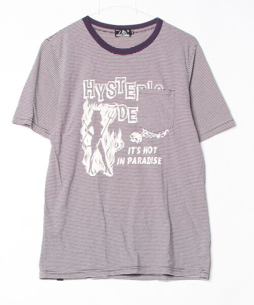 HYSTERIC GLAMOUR 総柄 半袖Tシャツ FREE ブランド古着】半袖Tシャツ（Tシャツ/カットソー）｜HYSTERIC GLAMOUR