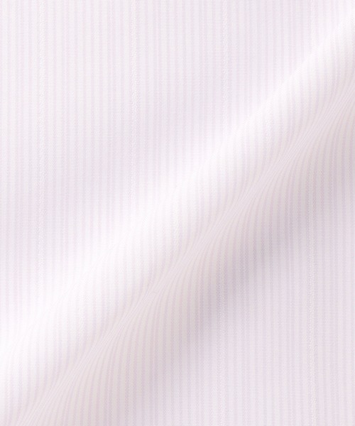 TOKYO SHIRTS（トウキョウシャツ）の「【透け防止】 形態安定ノンアイロン スキッパー 7分袖ビジネスワイシャツ（ビジネスシャツ・レディース・ピンク・XS/S/M/L/LL/XL）」の2枚目の写真