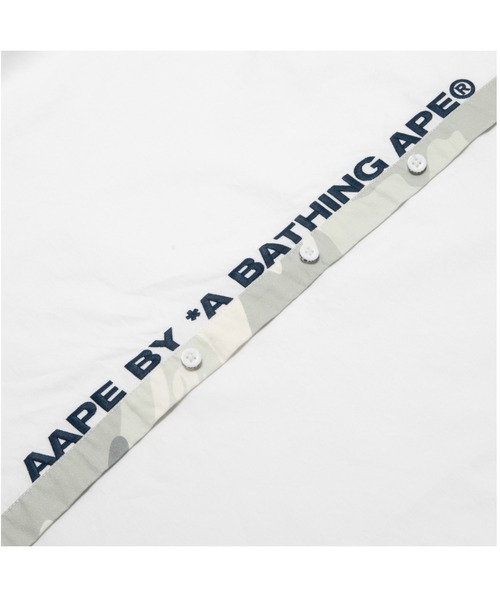 AAPE BY A BATHING APE（エーエイプバイアベイシングエイプ）の「AAPE MAIN SHORT SLEEVE SHIRT（シャツ/ブラウス・メンズ・ホワイト/ライトグリーン/ブラック・MEDIUM/SMALL/LARGE/X-LARGE）」の6枚目の写真