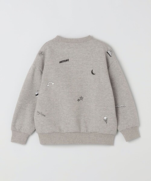 SHIPS any（シップス エニィ）の「SHIPS any:〈洗濯機可能〉ポンチ デザイン クルーネック プルオーバー <KIDS>（Tシャツ/カットソー・キッズ・ホワイト/グレー・130/140/150）」の3枚目の写真