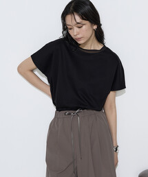 COMME CA（コムサ）の「ダブルフェイス ニット付きTシャツ（Tシャツ/カットソー）」