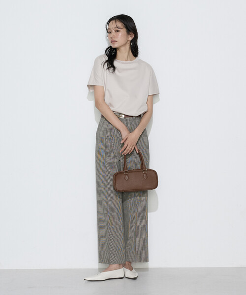 COMME CA(コムサ)の「ダブルフェイス ニット付きTシャツ(Tシャツ/カットソー・レディース・ベージュ/サックスブルー/ブラック/ホワイト・9号/11号)」の16枚目の写真