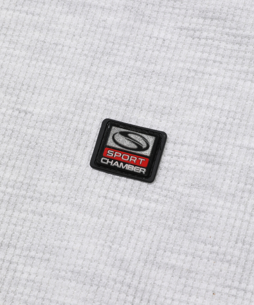 SPORT CHAMBER（スポーツチャンバー）の「SC ワッフルイヤーオープンフードTシャツ(1%グレー)（パーカー・レディース・その他・2/3）」の6枚目の写真
