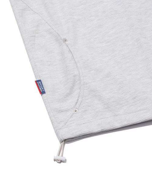 SPORT CHAMBER（スポーツチャンバー）の「SC ワッフルイヤーオープンフードTシャツ(1%グレー)（パーカー・レディース・その他・2/3）」の7枚目の写真