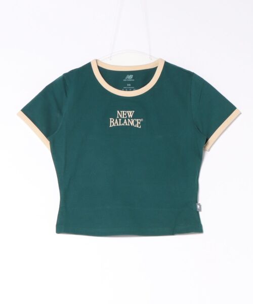 NEW BALANCE(ニューバランス)の「《New Balance》WT61Y33Q(Tシャツ/カットソー・レディース・ダークグリーン系・L/XL/S/M)」の1枚目の写真