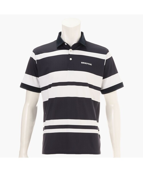 BRIEFING GOLF／ブリーフィングゴルフ】MEN'S PANEL STRIPE POLO RF（T