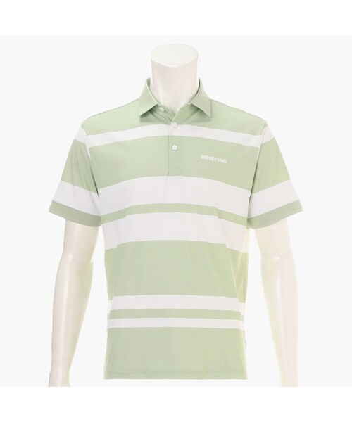 BRIEFING(ブリーフィング)の「【BRIEFING GOLF/ブリーフィングゴルフ】MEN’S PANEL STRIPE POLO RF(ポロシャツ・メンズ・ネイビー/グリーン系その他2/ブラック/ホワイト・L/M/XL/S)」の4枚目の写真