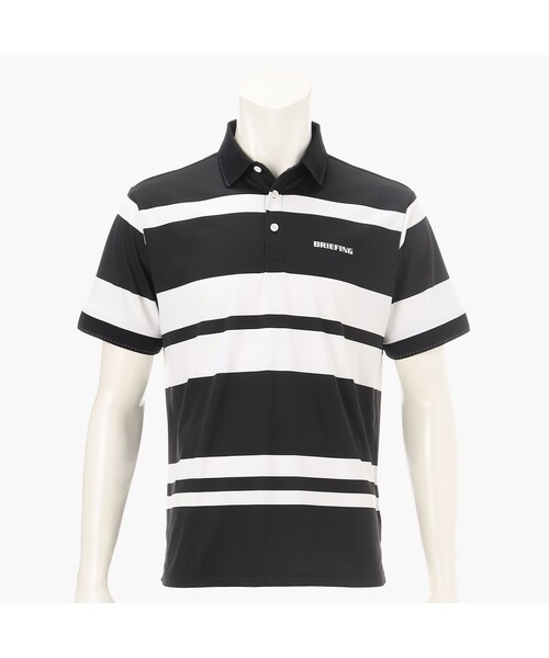 BRIEFING GOLF／ブリーフィングゴルフ】MEN'S PANEL STRIPE POLO RF（T