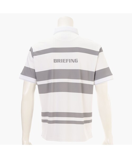 BRIEFING(ブリーフィング)の「【BRIEFING GOLF/ブリーフィングゴルフ】MEN’S PANEL STRIPE POLO RF(ポロシャツ・メンズ・ネイビー/グリーン系その他2/ブラック/ホワイト・L/M/XL/S)」の5枚目の写真