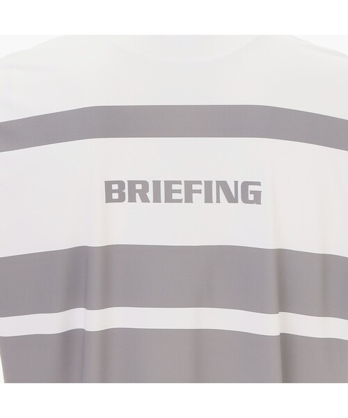 BRIEFING(ブリーフィング)の「【BRIEFING GOLF/ブリーフィングゴルフ】MEN’S PANEL STRIPE POLO RF(ポロシャツ・メンズ・ネイビー/グリーン系その他2/ブラック/ホワイト・L/M/XL/S)」の6枚目の写真