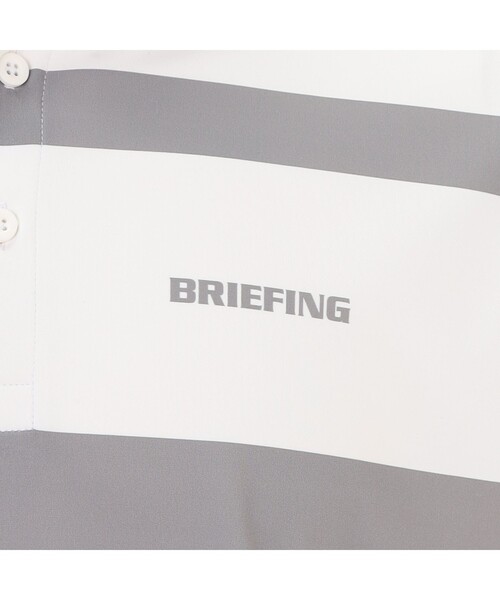 BRIEFING(ブリーフィング)の「【BRIEFING GOLF/ブリーフィングゴルフ】MEN’S PANEL STRIPE POLO RF(ポロシャツ・メンズ・ネイビー/グリーン系その他2/ブラック/ホワイト・L/M/XL/S)」の9枚目の写真