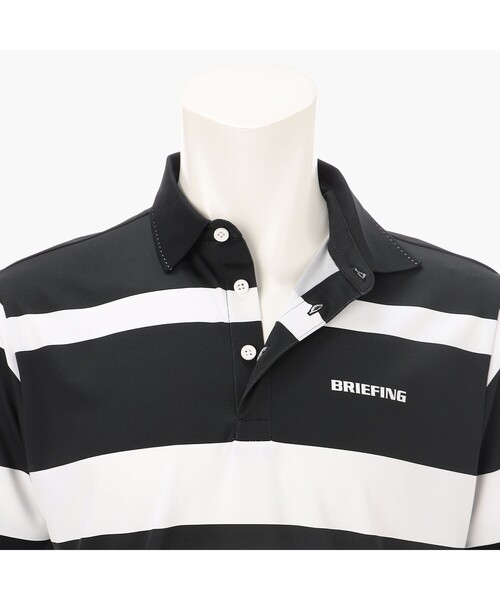 BRIEFING(ブリーフィング)の「【BRIEFING GOLF/ブリーフィングゴルフ】MEN’S PANEL STRIPE POLO RF(ポロシャツ・メンズ・ネイビー/グリーン系その他2/ブラック/ホワイト・L/M/XL/S)」の17枚目の写真