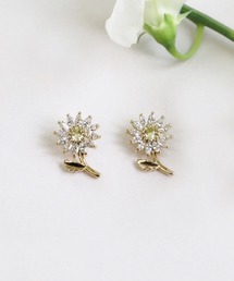 Zoule ゾーラ:FLOWER LETTER SERIES jewel flower letter5 花言葉 マーガレット イヤリング